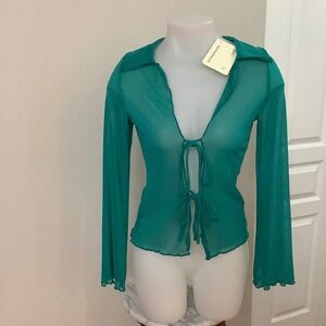 NWT Peppermayo Teal topper fits XS